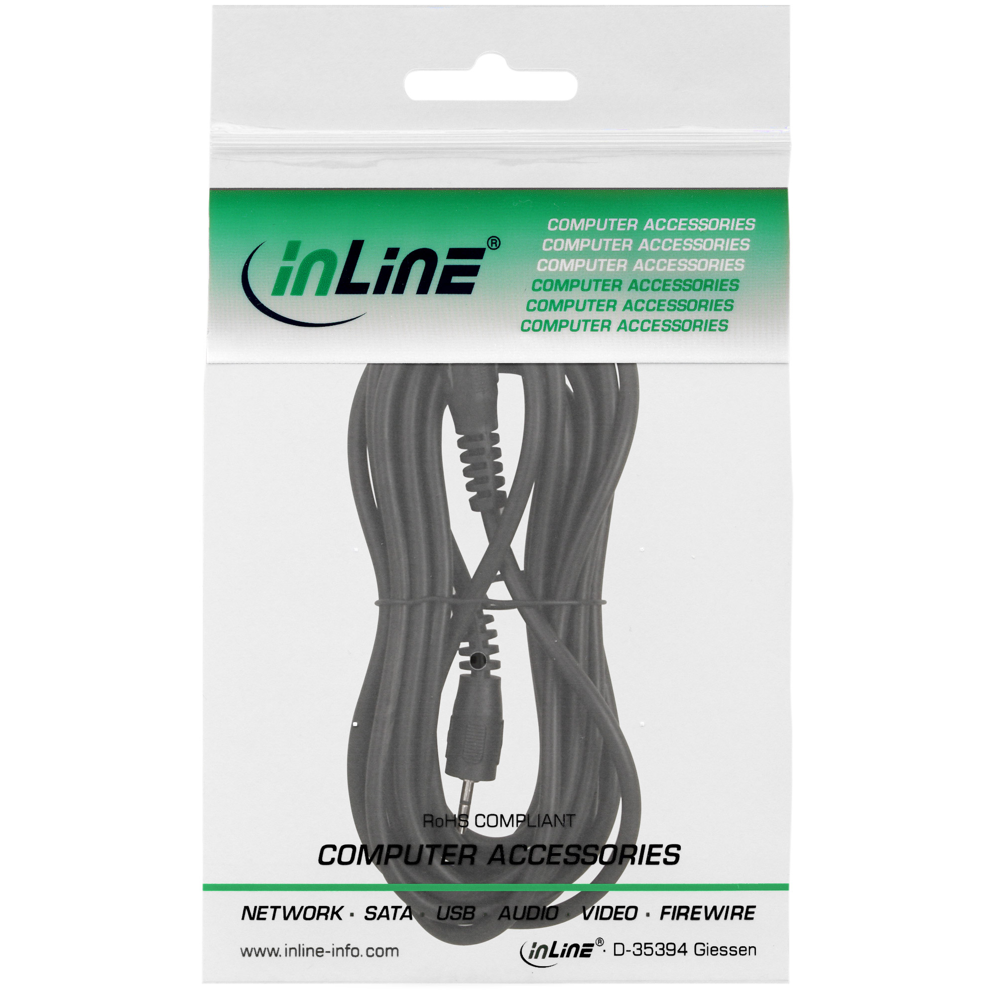 INLINE Klinke Kabel 2.5mm Stecker / Stecker Stereo 3m INLINE Klinke Kabel 2.5mm Stecker / Stecker Stereo 3m