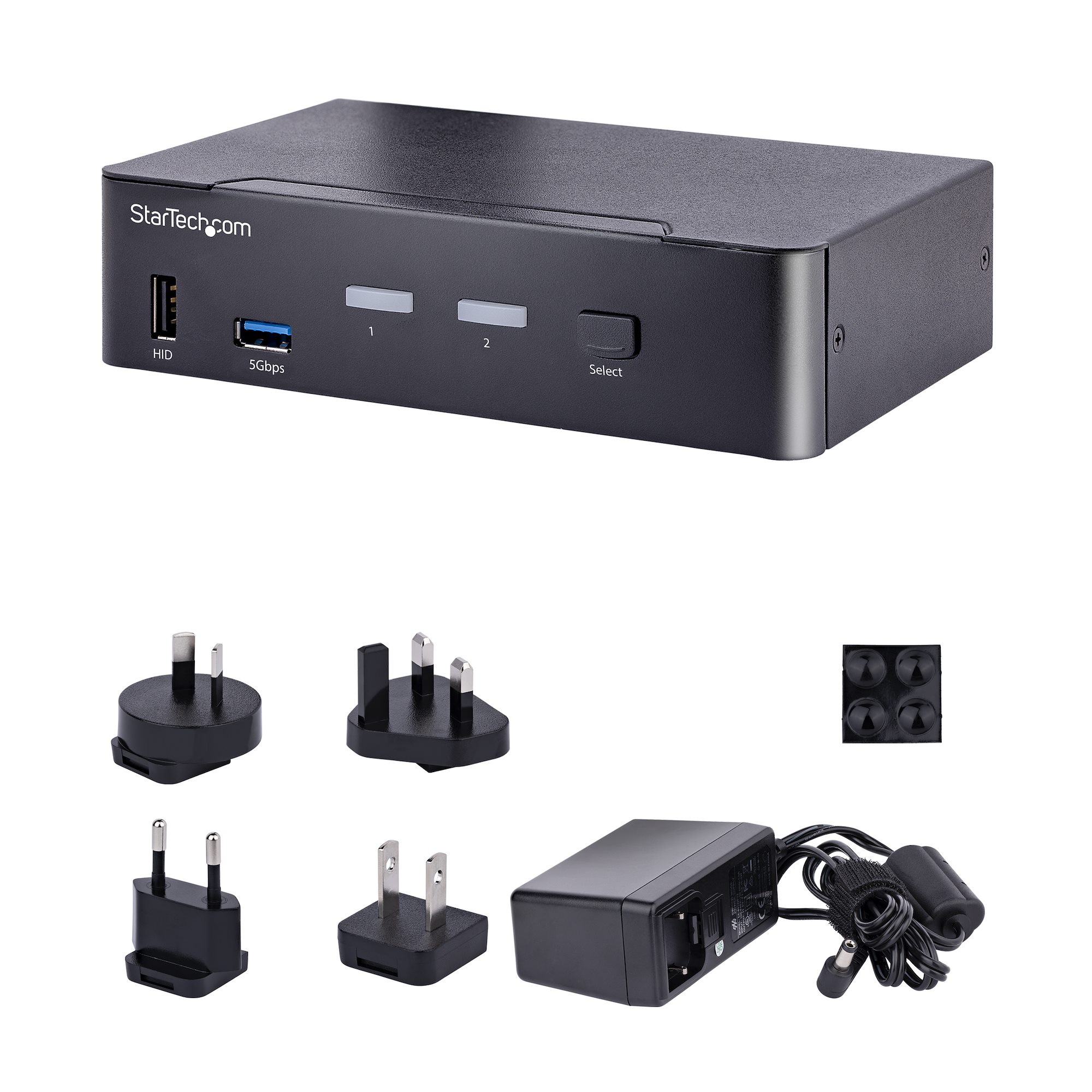 StarTech.com USB-C KVM Switch 2 Port DisplayPort 4K 60Hz