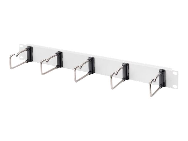 DIGITUS DN-97666 1HE Kabelrangierpanel 5xStahlringe 40x75mm grau RAL 7035