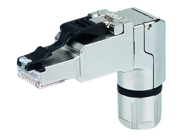 TGT Steckverbinder feldkonfektionierbar MFP8 RJ45 gewinkelt T568B AWG24-22/1 TGT Steckverbinder feldkonfektionierbar MFP8 RJ45 gewinkelt T568B AWG24-22/1