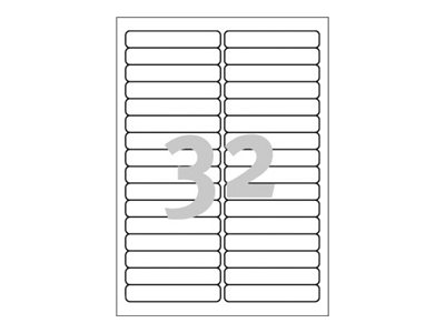 960 AVERY Zweckform Etiketten L6031REV-25 weiss 96,0 x 16,9 mm 960 AVERY Zweckform Etiketten L6031REV-25 weiss 96,0 x 16,9 mm