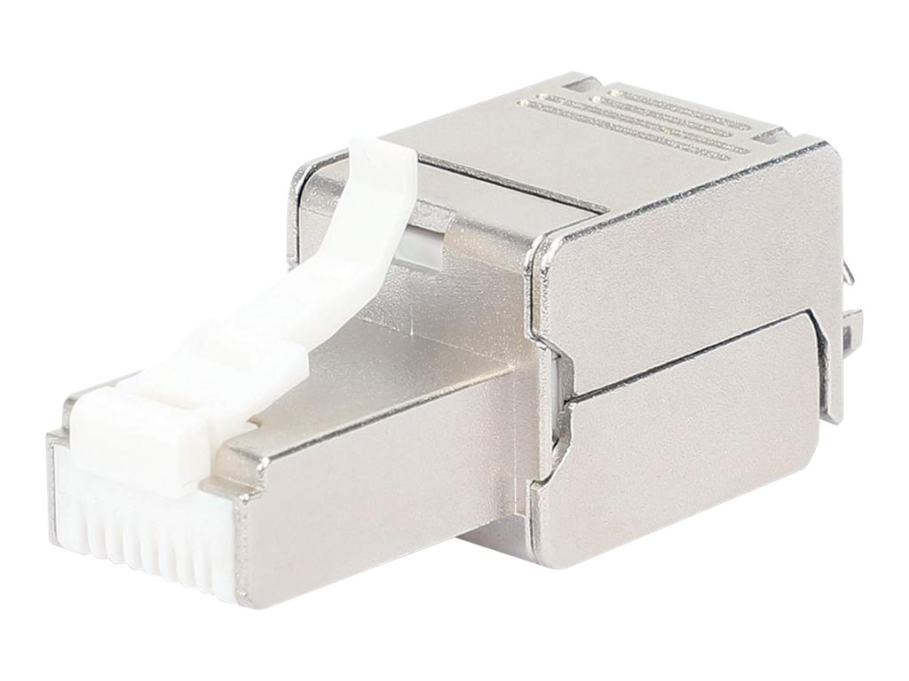 INTELLINET Cat6a 10G RJ45-Feldstecker geschirmt und werkzeuglos STP für Litzen- und Massivdraht vergoldete Kontakte Metallgehäuse INTELLINET Cat6a 10G RJ45-Feldstecker geschirmt und werkzeuglos STP für Litzen- und Massivdraht vergoldete Kontakte Metallgehäuse
