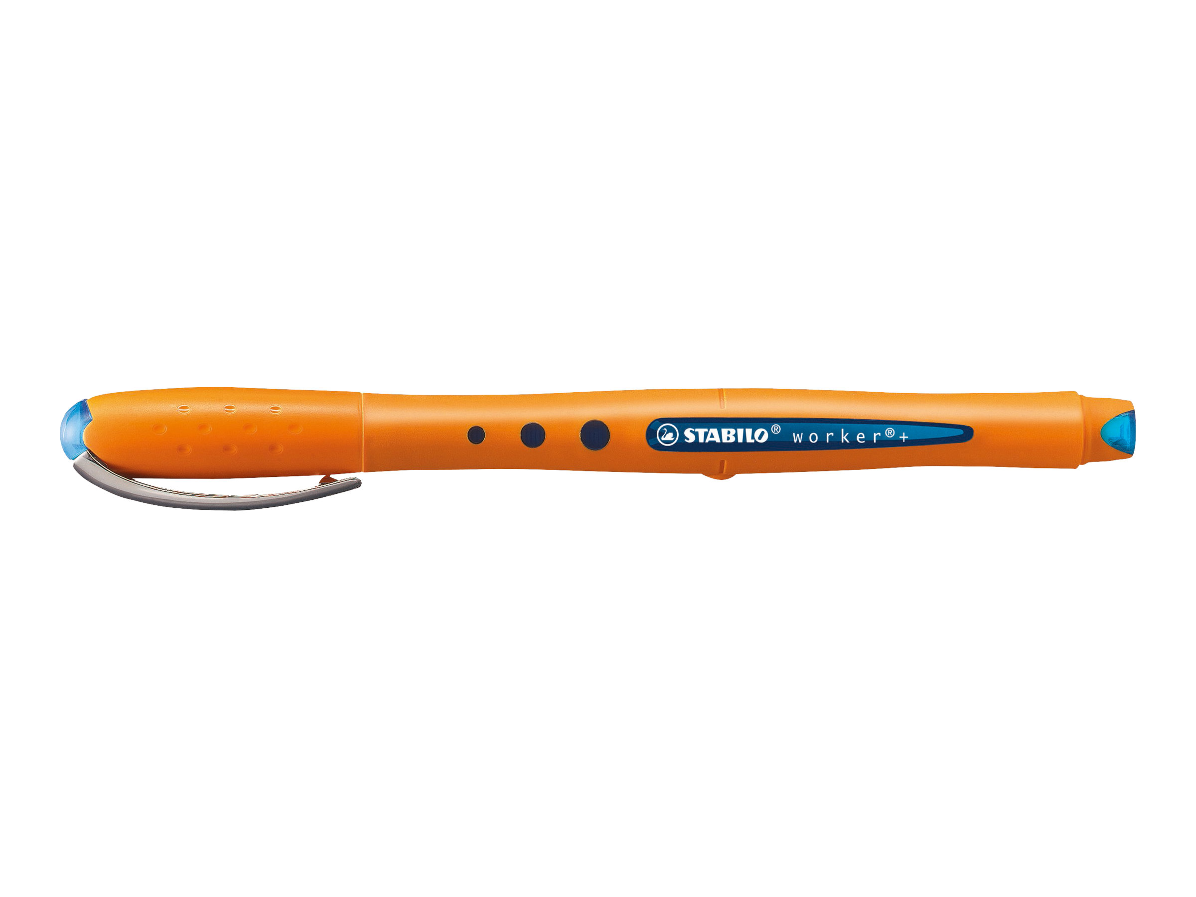 STABILO worker®+ Tintenroller orange 0,3 mm, Schreibfarbe: blau, 1 St. STABILO worker®+ Tintenroller orange 0,3 mm, Schreibfarbe: blau, 1 St.