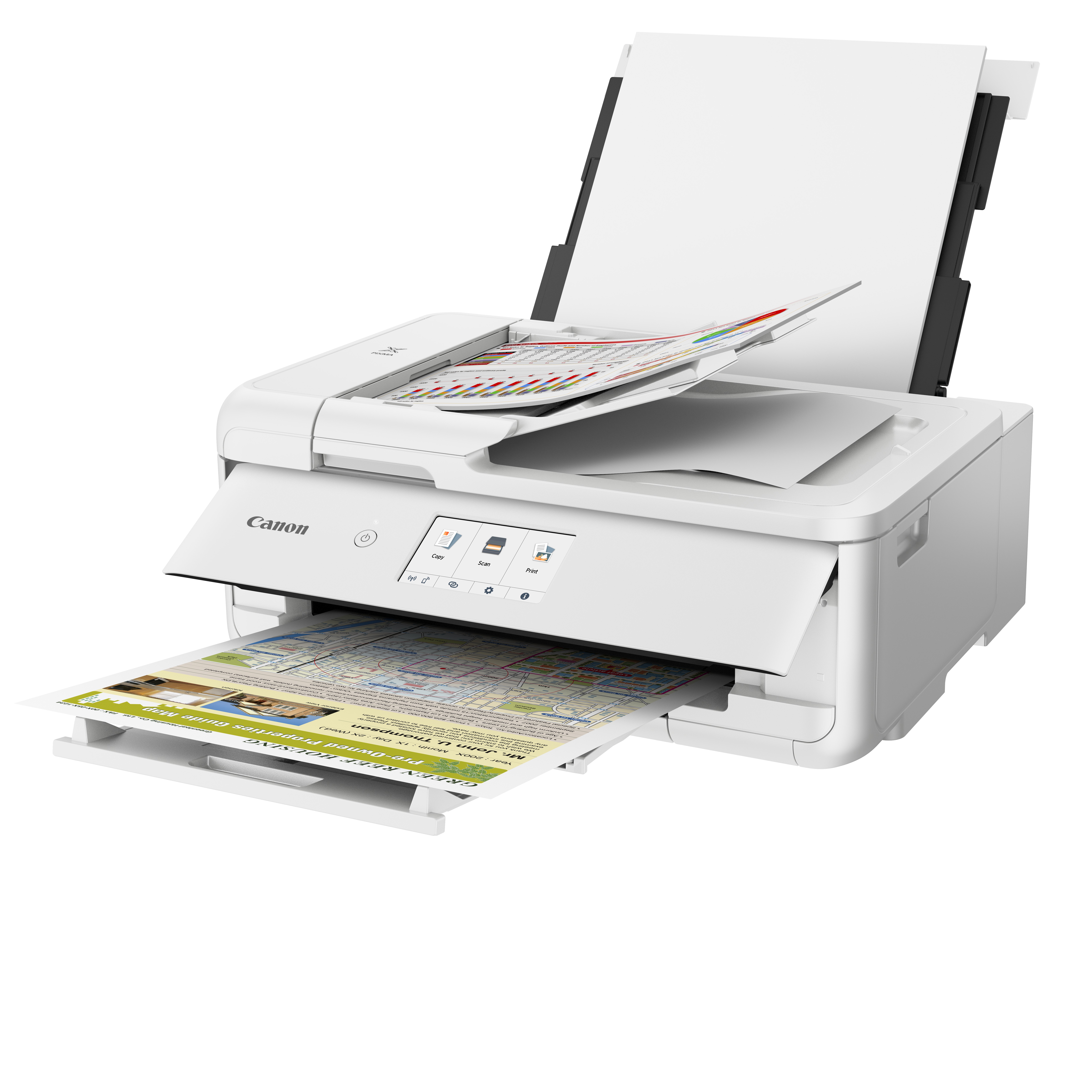 Canon PIXMA TS9551Ca 3 in 1 TintenstrahlMultifunktionsdrucker weiss