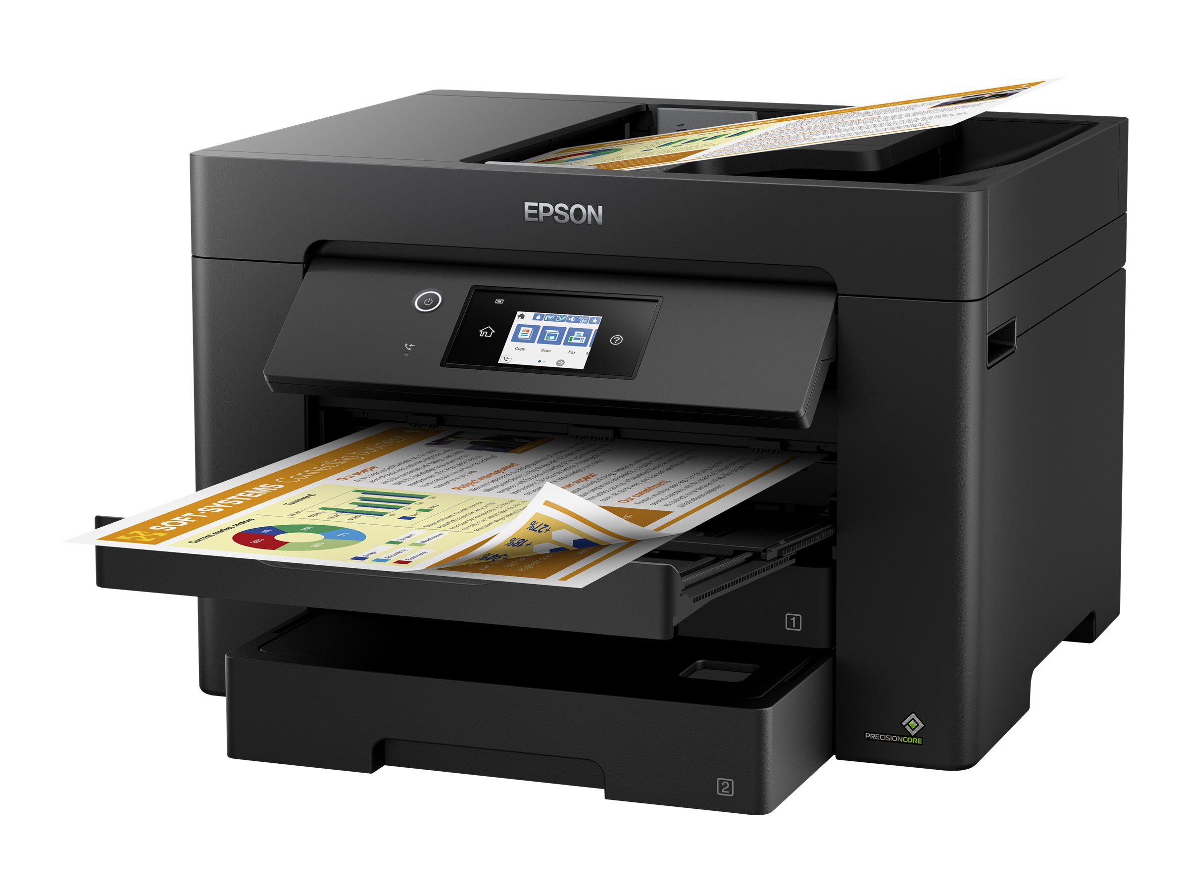 EPSON WorkForce WF-7830DTWF 4 in 1 Tintenstrahl-Multifunktionsdrucker schwarz