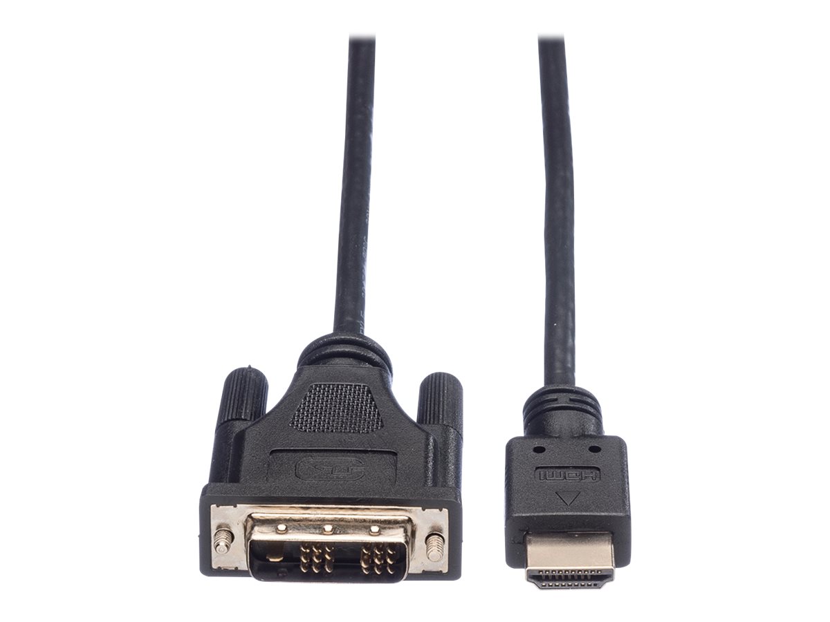 ROLINE Kabel DVI 181 ST HDMI ST schwarz 3m