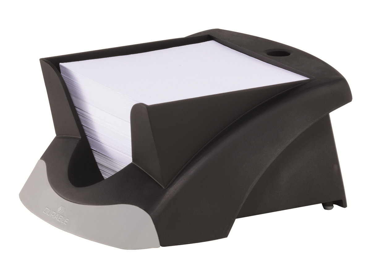 DURABLE Zettelbox VEGAS schwarz inkl. 500 Notizzetteln