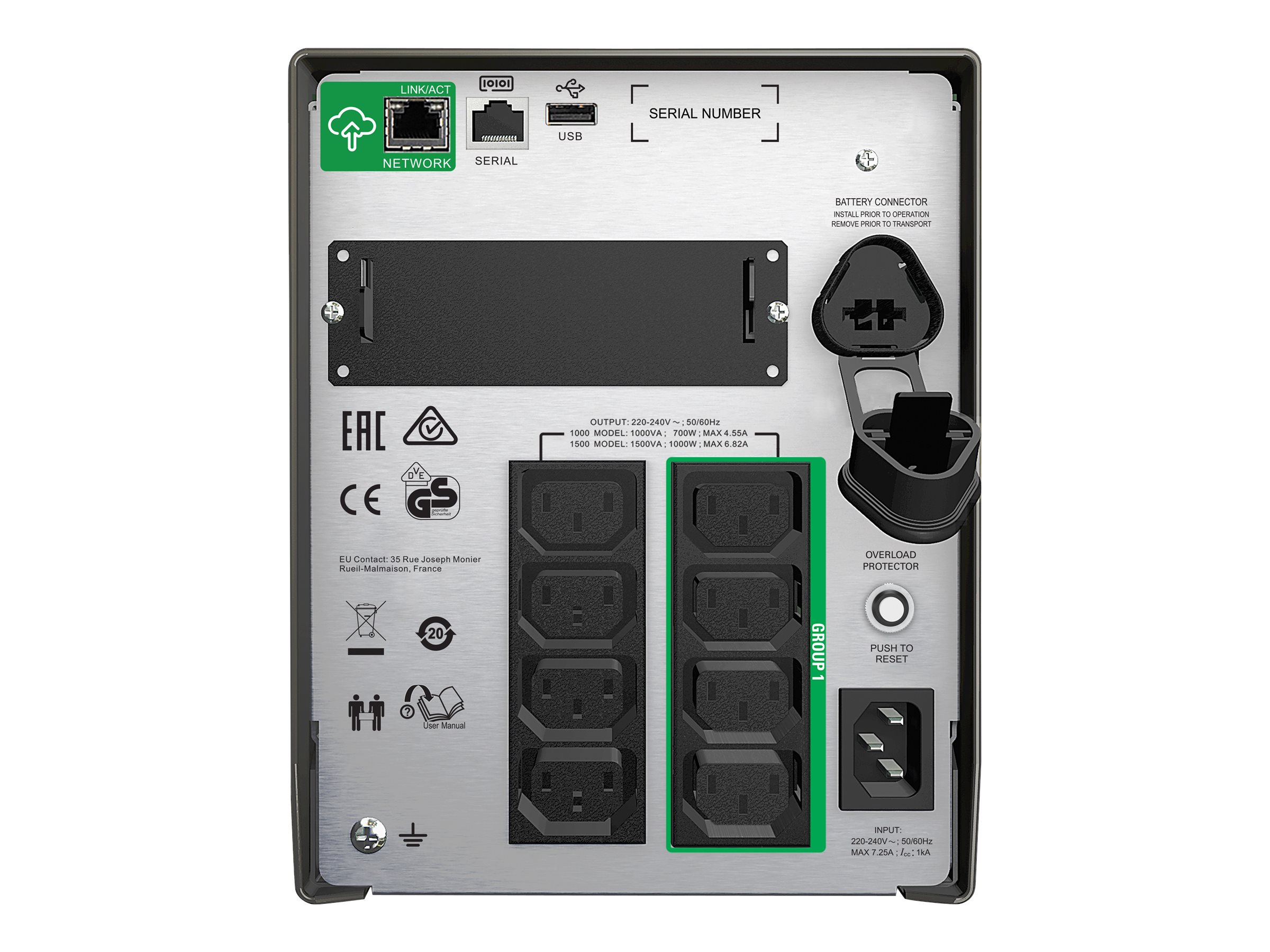 APC SmartConnect UPS SMT 1000 VA Tower