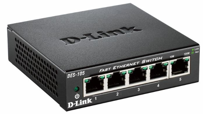 DLINK DES105E FAST ETHERNET SWITCH