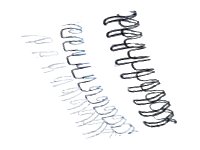 Fellowes Drahtbinderuecken silber fuer 120 Blatt, 100 St