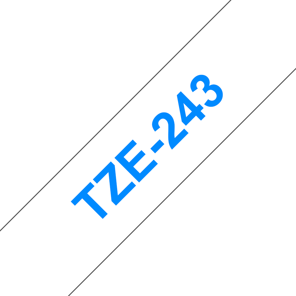 TZE243 BROTHER PT Schriftband 18mm weiss