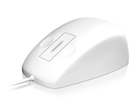 KEYSONIC KSM-5030M-W Maus Wsser- und staubdicht nach IP68 aus Silikon USB-Kabel 1,8m Scrollen mit Touchsensor in weiss