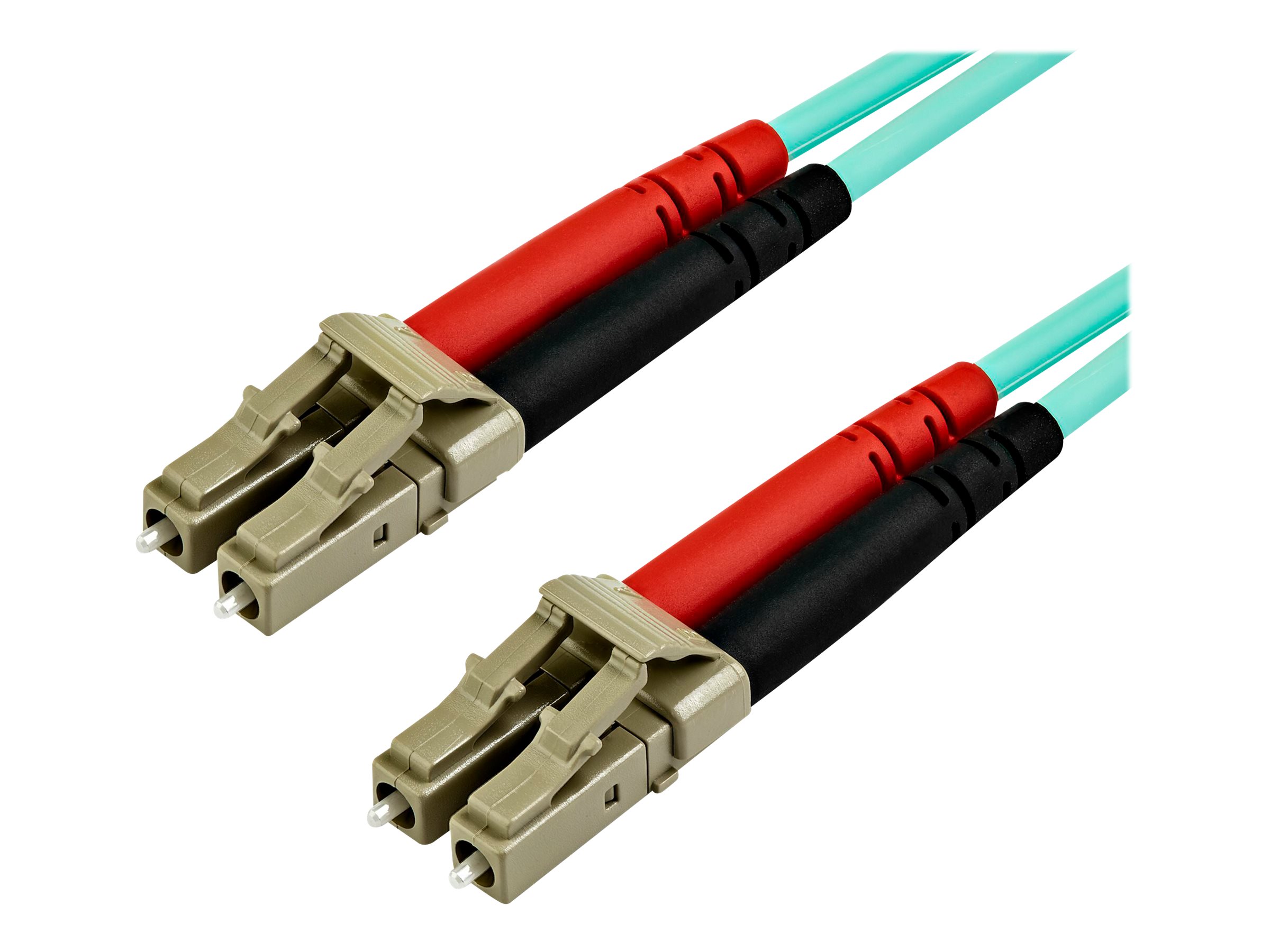 STARTECH.COM 7m OM4 LC to LC Multimode Duplex Fiber Optic Patch Cable - Aqua - 50/125 - Fiber Optic Cable - 40/100Gb - LSZH