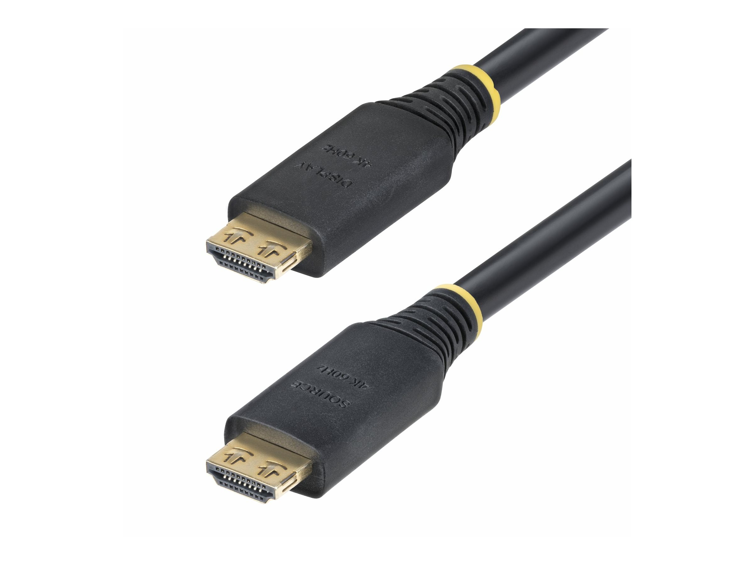 STARTECHCOM 15m Aktives High Speed HDMI Kabel mit Griffsteckern 4K 60Hz und 1440p 144Hz 18Gbps UHD HDMI Arc Kabel mit TPEMantel