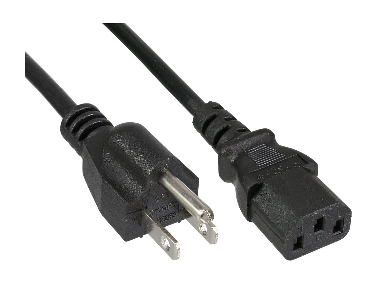 INLINE Netzkabel, Netzstecker USA auf Kaltgeraetestecker C13 1,8m schwarz INLINE Netzkabel, Netzstecker USA auf Kaltgeraetestecker C13 1,8m schwarz