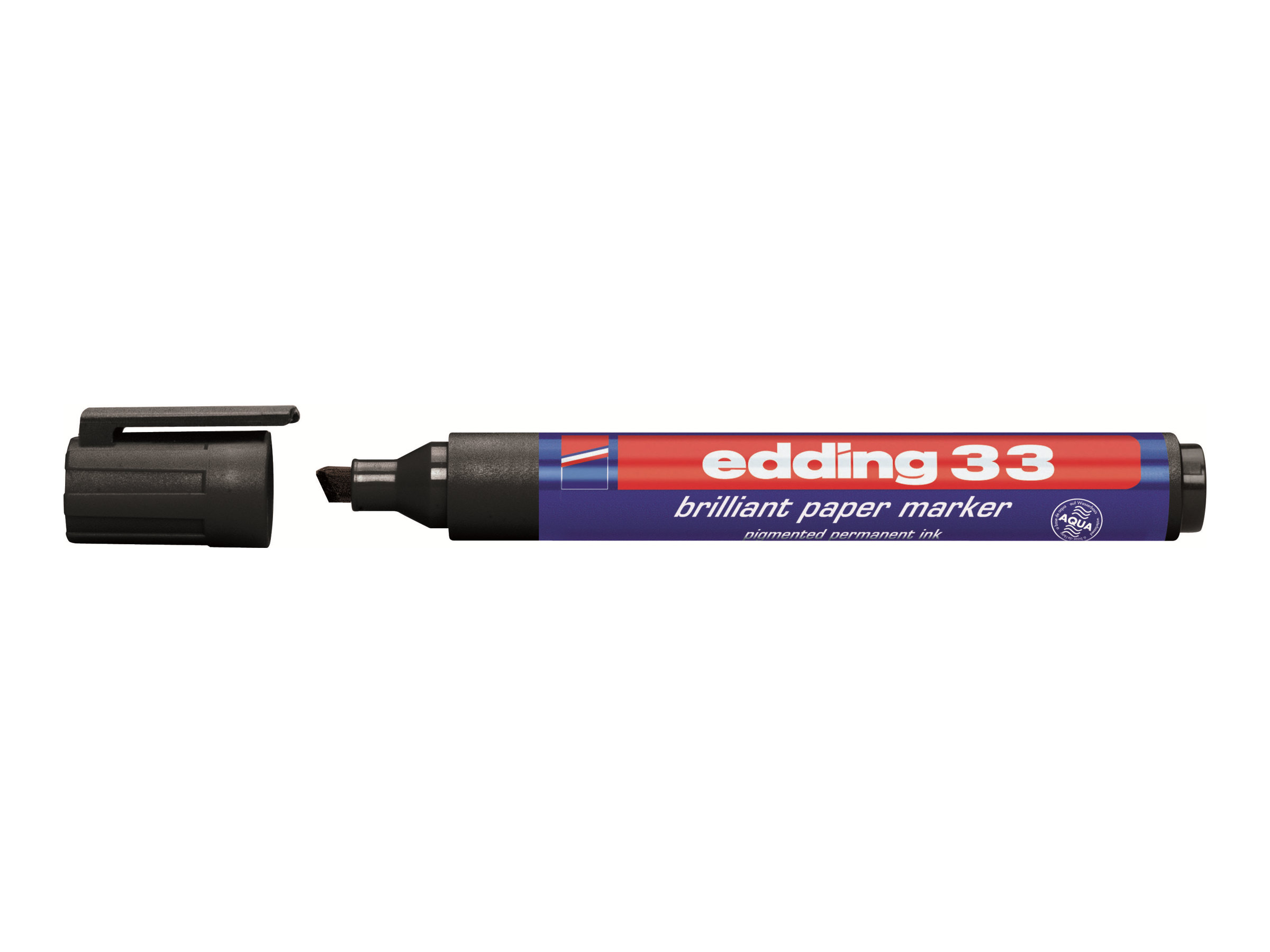 edding BrilliantPaperMarker 33 Permanentmarker schwarz 1,0 5,0 mm, 10 St