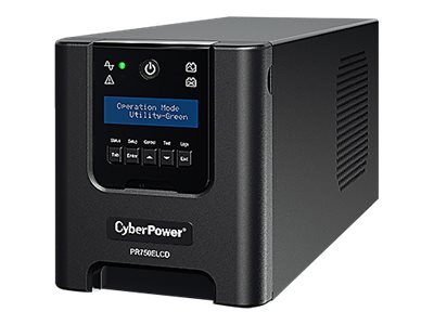 CYBERPOWER PR750ELCD Line-Interactive 750VA/675W Sinsuwelle AVR LCD Ausgang(6) IEC RS232 USB HID EPO SNMP (Opt)EnergyStar SMT750i