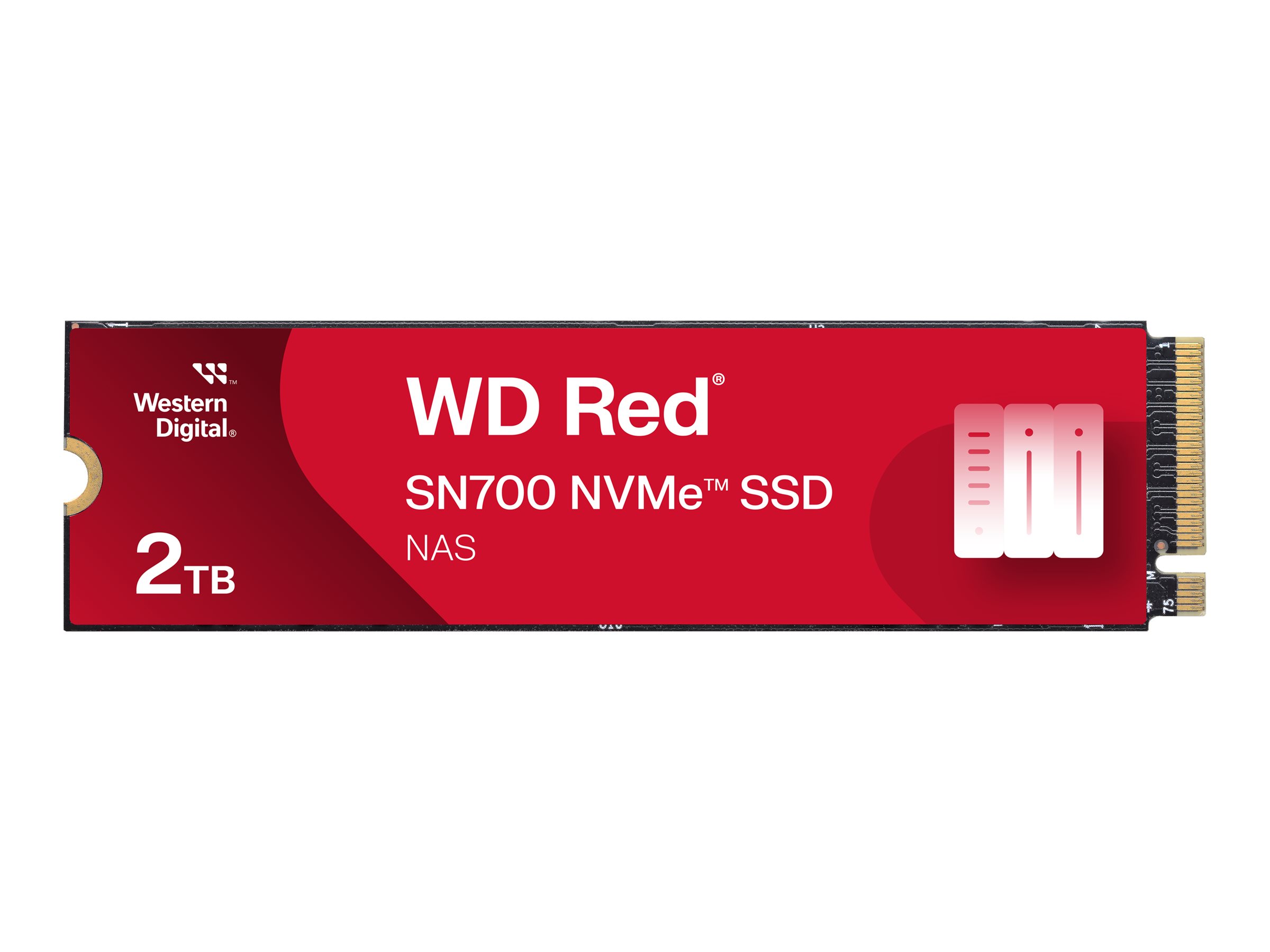 WD Red SSD SN700 NVMe 2TB M.2 2280 PCIe Gen3 8Gb/s internal drive for NAS devices WD Red SSD SN700 NVMe 2TB M.2 2280 PCIe Gen3 8Gb/s internal drive for NAS devices