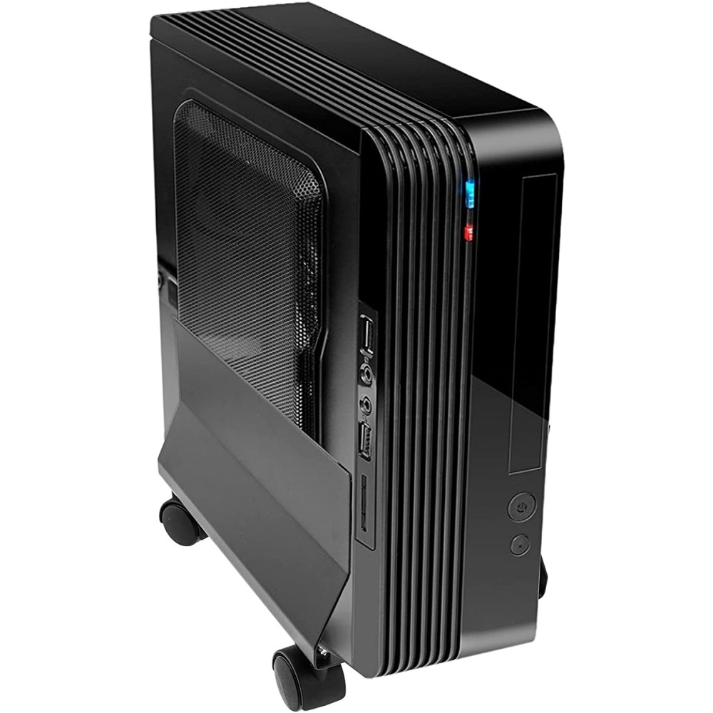 Techly PC-Wagen Rollen Metall Schwarz