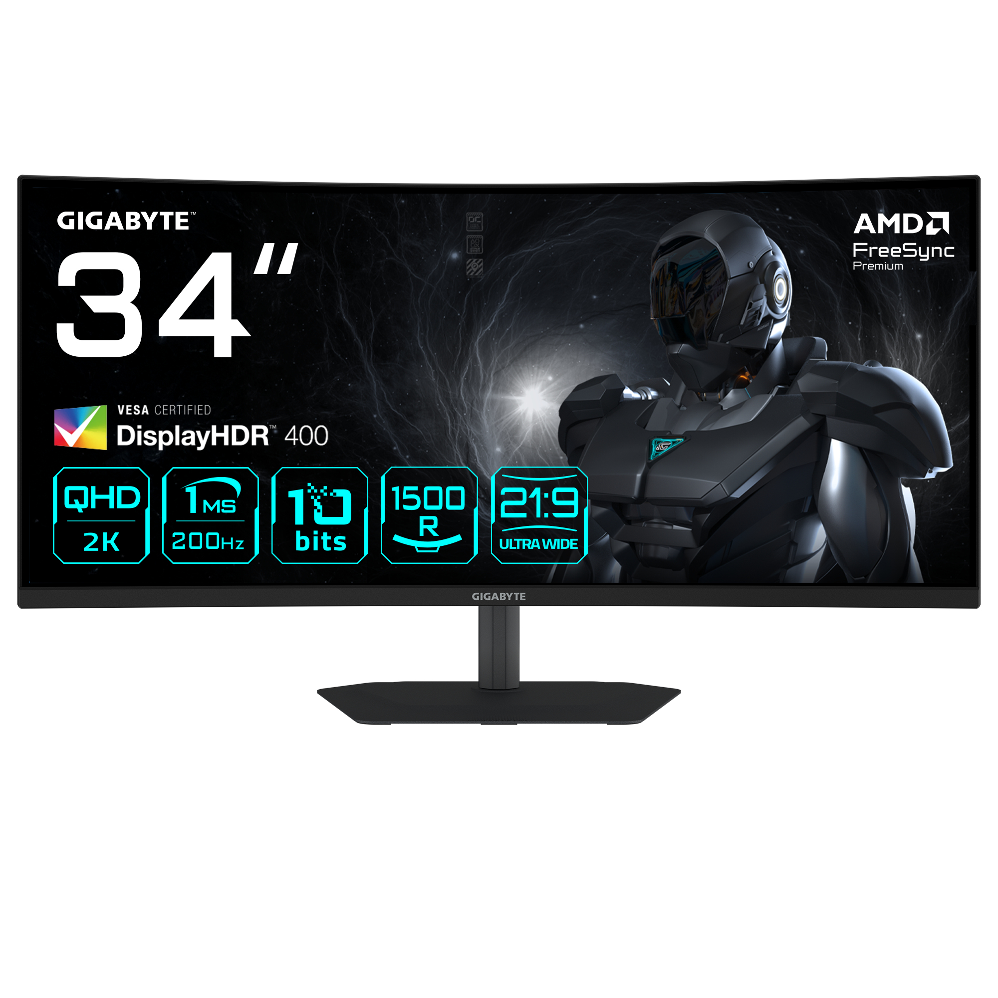 Gigabyte G34WQC2 gebogen LED-Monitor 34 Zoll