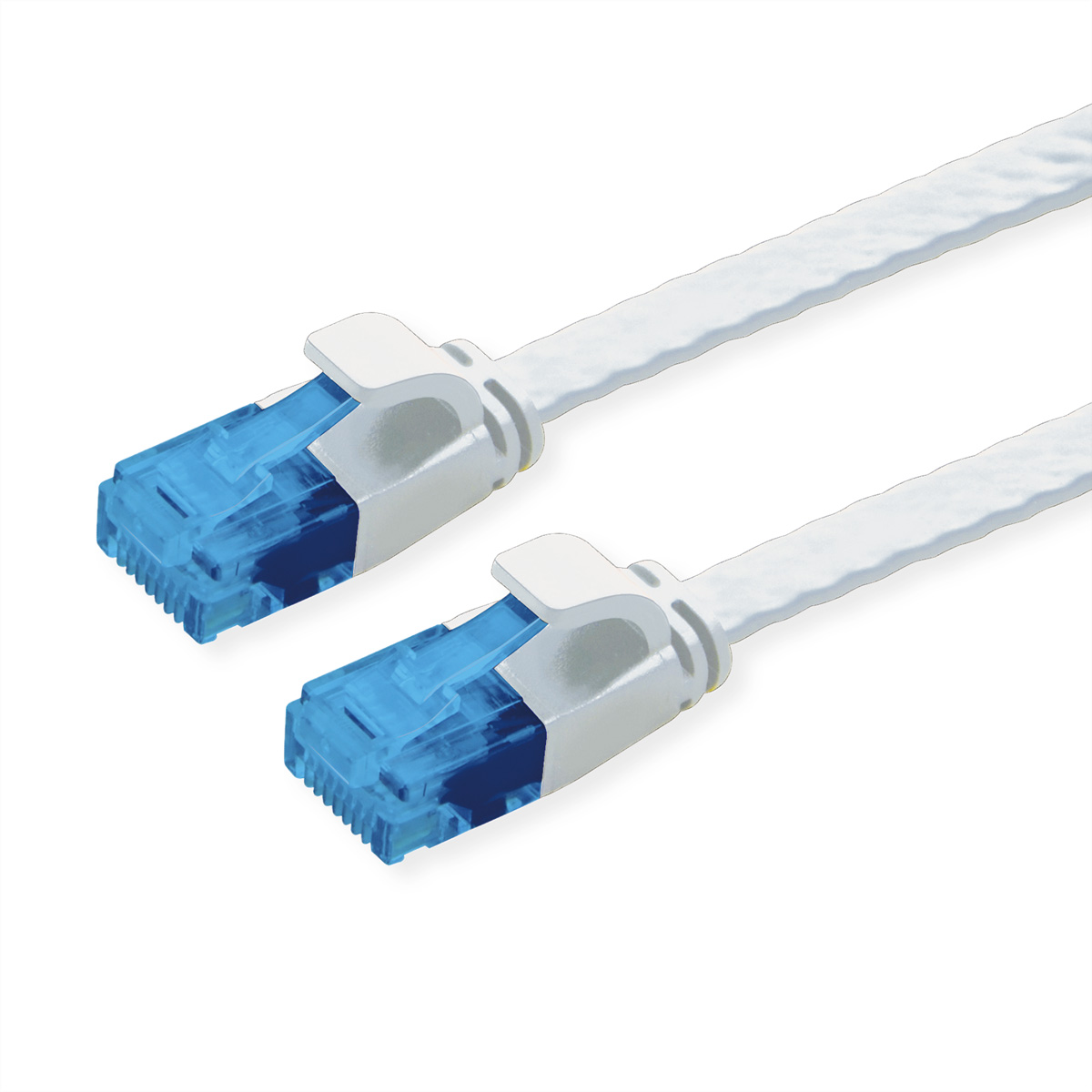 VALUE Patchkabel Kat.6A Class EA UTP extra-flach weiss 3m