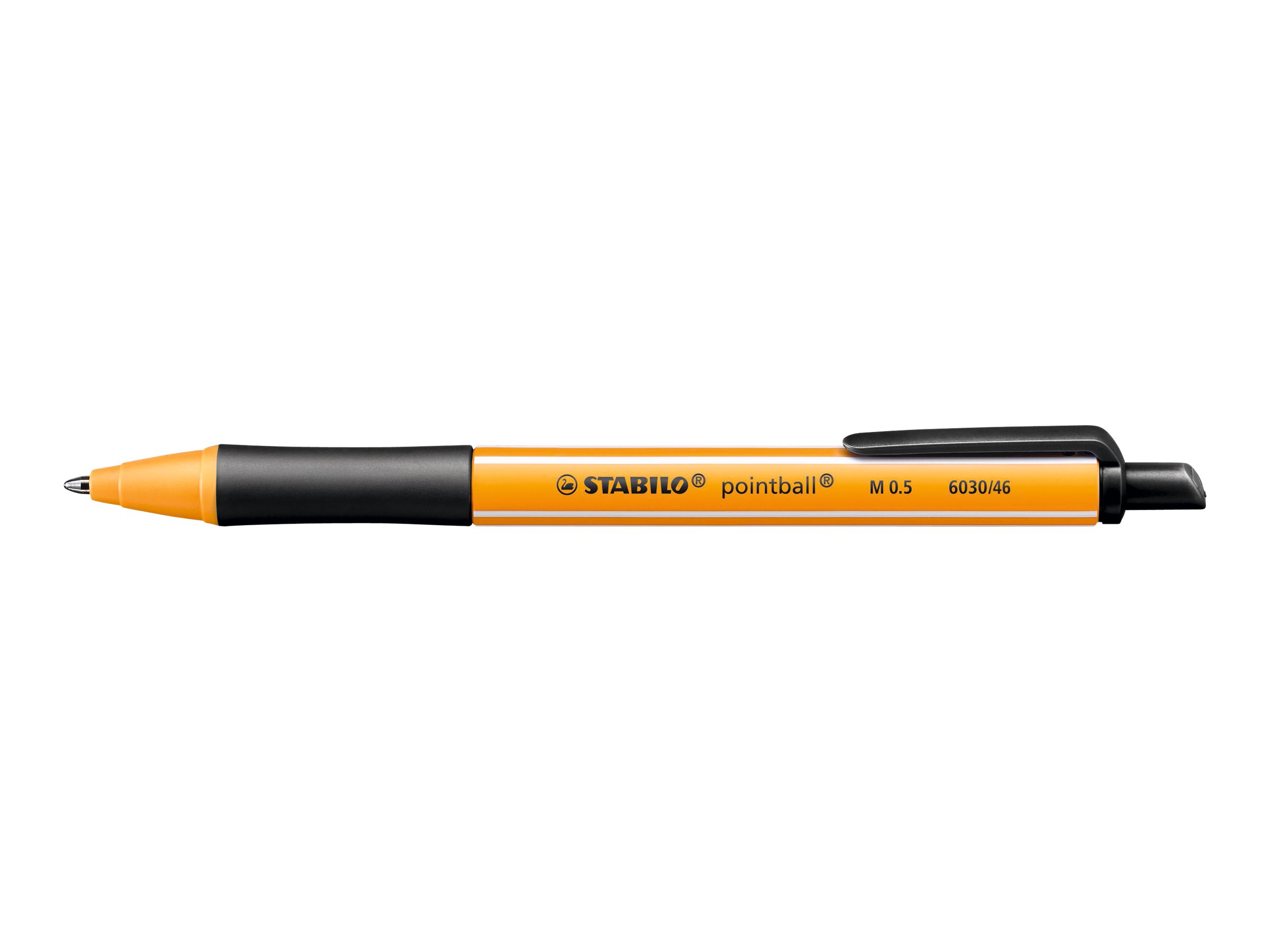 STABILO Kugelschreiber pointball orange, Schreibfarbe: farbsortiert, 4 St. STABILO Kugelschreiber pointball orange, Schreibfarbe: farbsortiert, 4 St.
