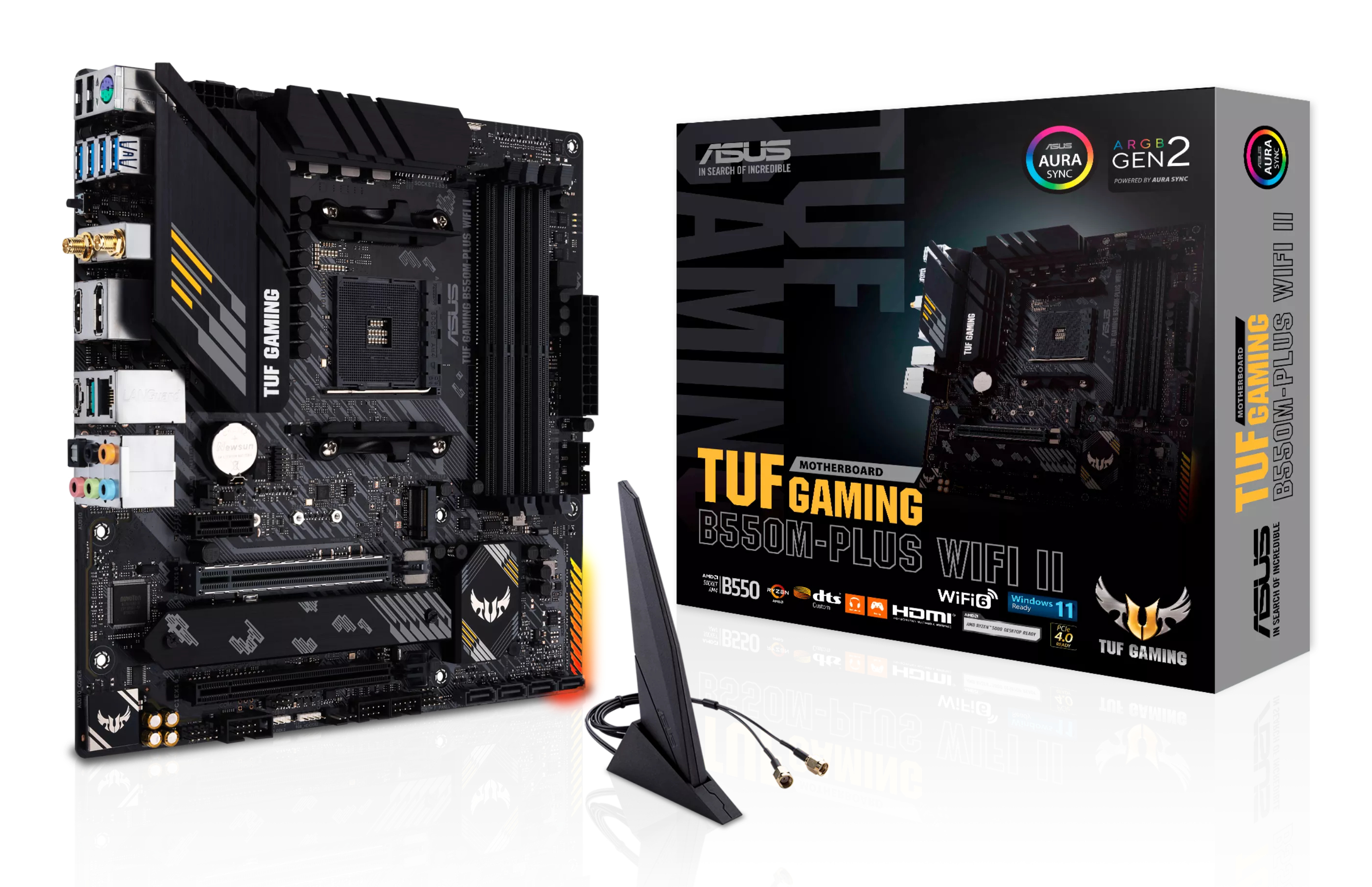 ASUS TUF GAMING B550MPLUS WIFI II AM4 Socket 4x4DDR 1xHDMI 1xDP 2xM2