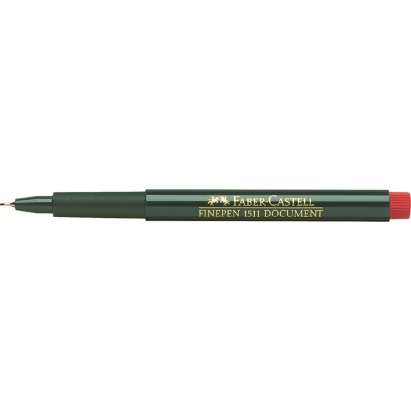 FABER-CASTELL 1511 Document Fineliner rot 0,4 mm, 10 St.