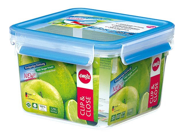 emsa Frischhaltedose CLIP & CLOSE 11,1 cm hoch transparent 1,75 l, 1 St. emsa Frischhaltedose CLIP & CLOSE 11,1 cm hoch transparent 1,75 l, 1 St.