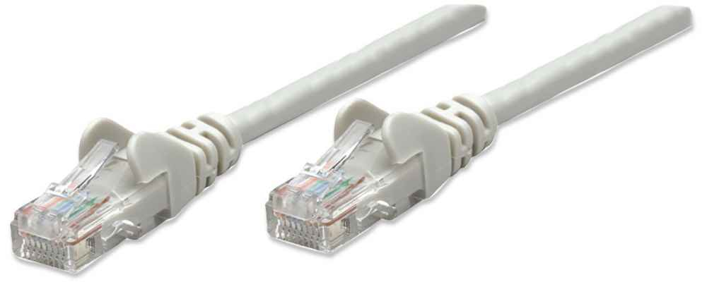 INTELLINET Netzwerkkabel Cat6 UUTP CCA Cat6kompatibel RJ45SteckerRJ45Stecker 5,0 m grau