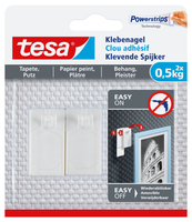 tesa Powerstripes Klebenägel für max. 0,5 kg 2,4 x 4,5 cm, 2 St. tesa Powerstripes Klebenägel für max. 0,5 kg 2,4 x 4,5 cm, 2 St.