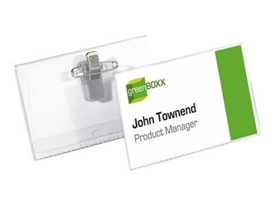 5 DURABLE Namensschilder mit Kombiklemme 9,0 x 5,4 cm 5 DURABLE Namensschilder mit Kombiklemme 9,0 x 5,4 cm