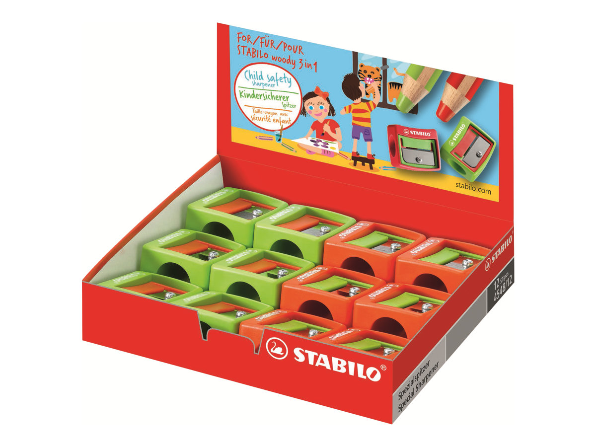 STABILO Spitzer woody farbsortiert
