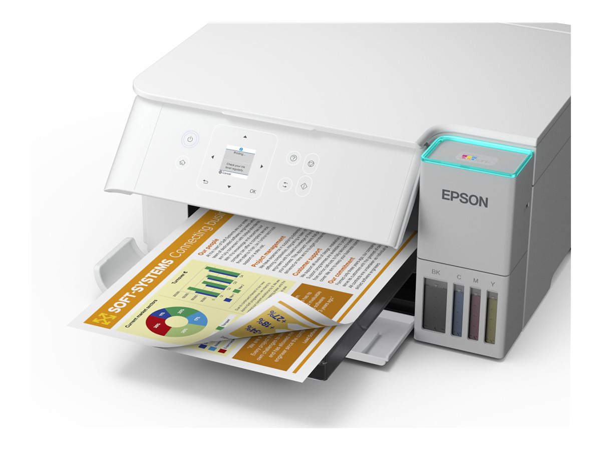 EPSON EcoTank ET2956 3 in 1 TintenstrahlMultifunktionsdrucker weiss