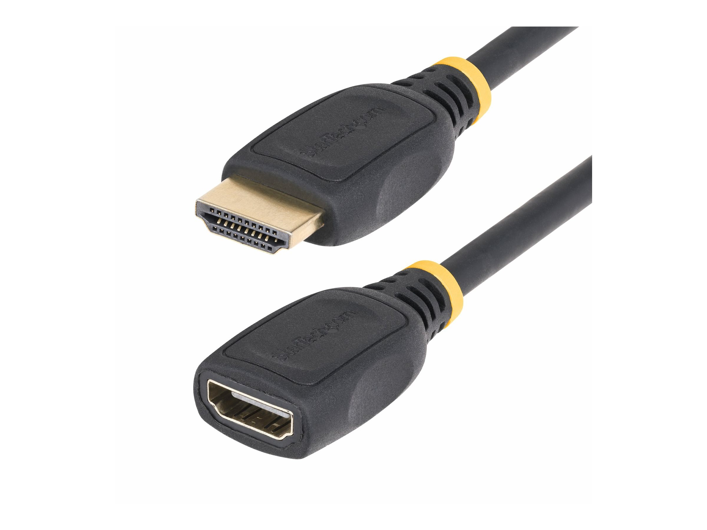 STARTECH.COM 0,5m HDMI 2.0 Verlängerungskabel High Speed HDMI Kabel 4K 60Hz Arc HDMI Verlängerungskabel HDMI Adapter M/F