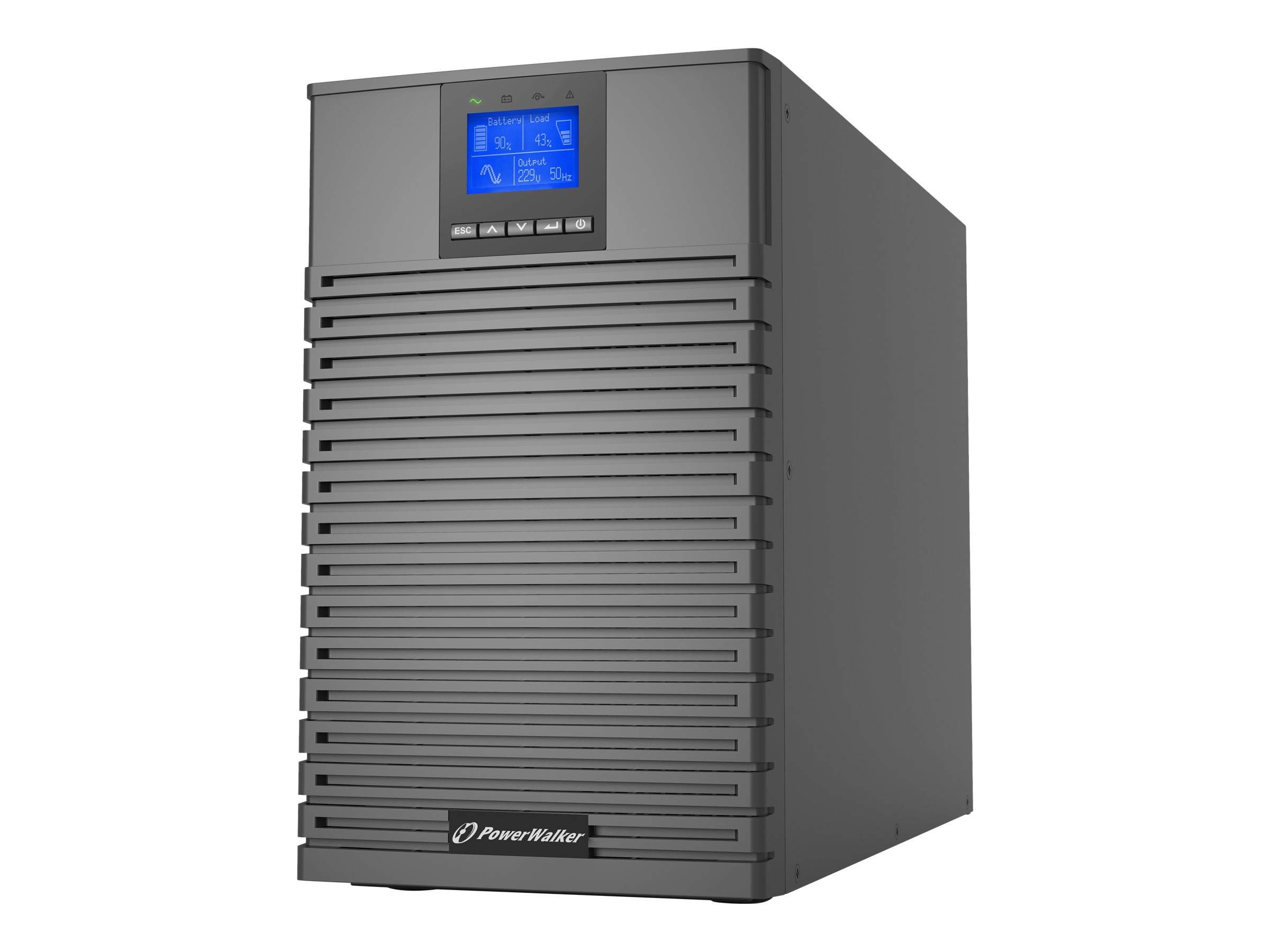 POWERWALKER VFI 3000 ICT IoT 3000VA/ 3000W Online USV Tower Doppelwandler SNMP Slot Cloud Monitoring App