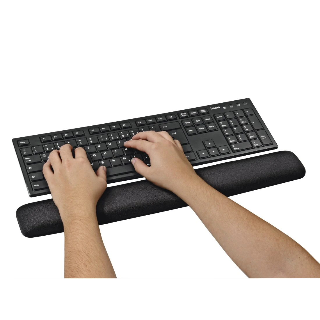 Hama Ergonomic Tastatur-Handgelenkauflage schwarz