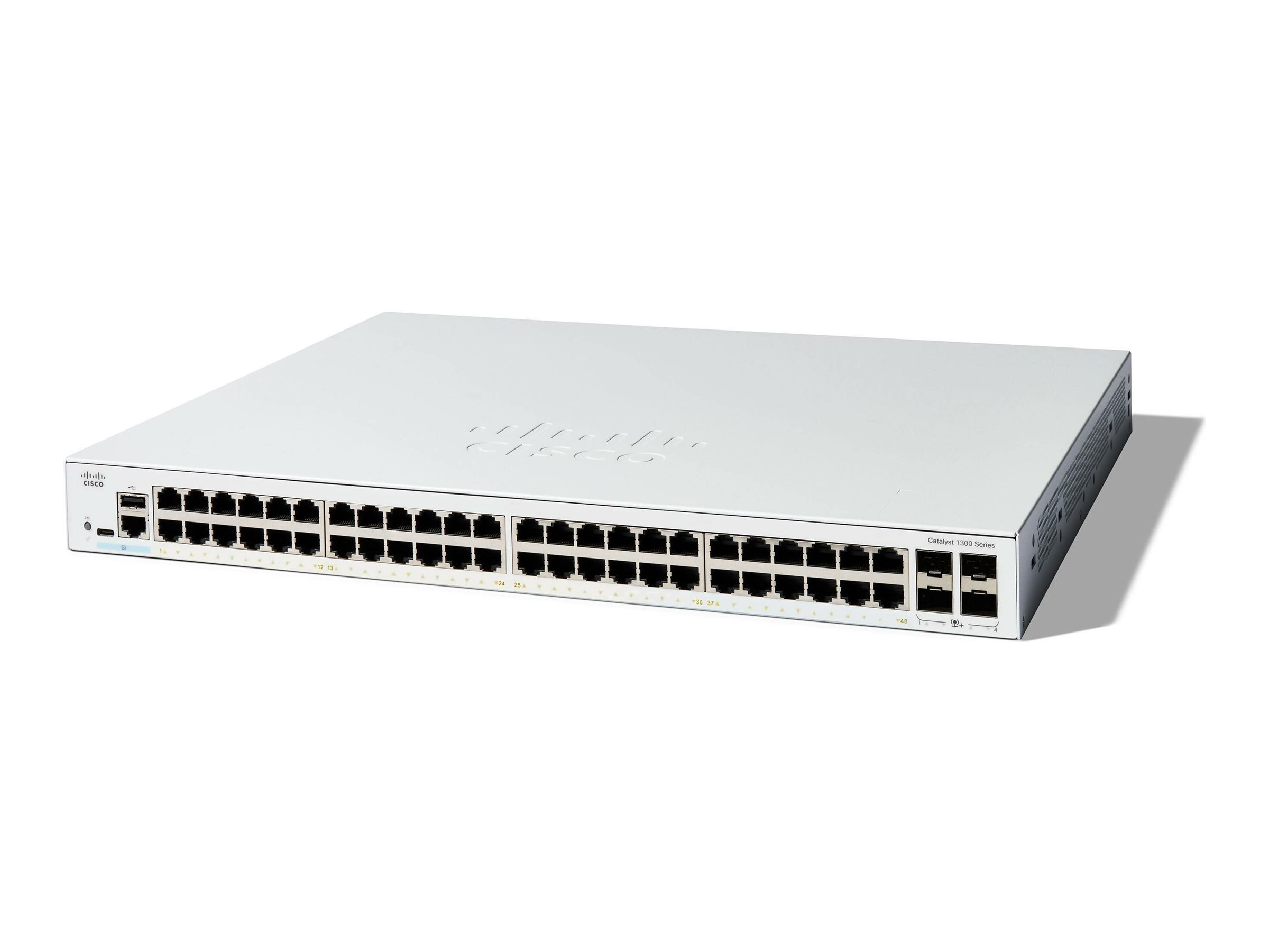 CISCO Catalyst 1300 48-Port Switch / Data-Only / 4 x 10G SFP+ Uplinks CISCO Catalyst 1300 48-Port Switch / Data-Only / 4 x 10G SFP+ Uplinks