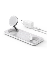 ANKER MagGo Magnetic Charger Ladegerät 15W wireless PowerIQ Pad weiss