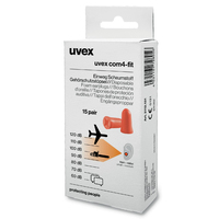 uvex com 4-fit Ohrstöpsel 33 dB Schaumstoff, 15 Paar uvex com 4-fit Ohrstöpsel 33 dB Schaumstoff, 15 Paar