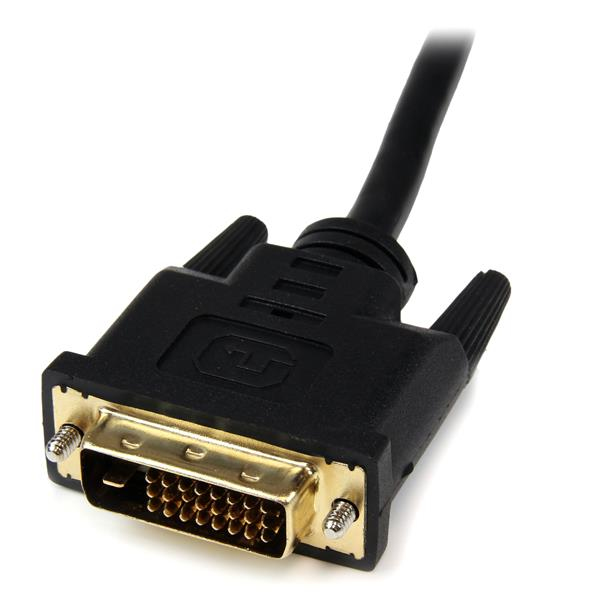 STARTECHCOM HDMI auf DVI Adapter 20cm DVID 25 pin Stecker zu HDMI 19 pin Buchse Monitor Dongle Adapterkabel