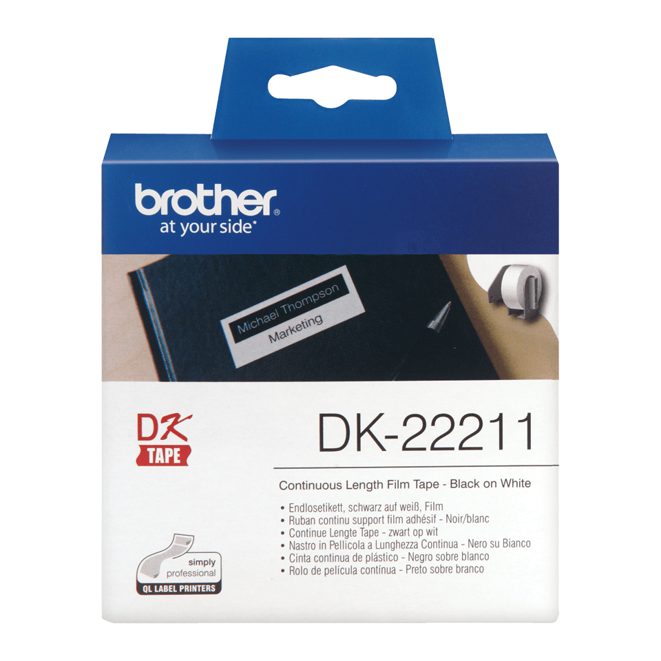 DK22211 BROTHER QL550 Etikettenrolle