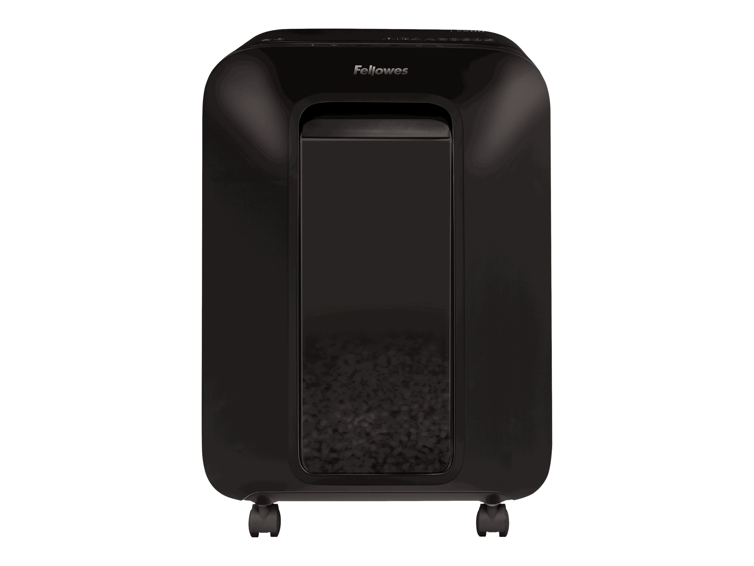 Fellowes Powershred LX200 Aktenvernichter mit Partikelschnitt P4, 4 x 12 mm, bis 12 Blatt, schwarz