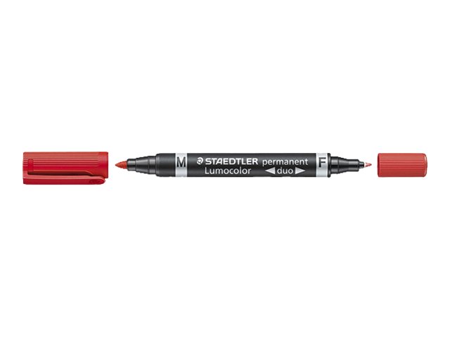 STAEDTLER Lumocolor duo Permanentmarker farbsortiert 0,6 - 1,5 mm, 4 St. STAEDTLER Lumocolor duo Permanentmarker farbsortiert 0,6 - 1,5 mm, 4 St.