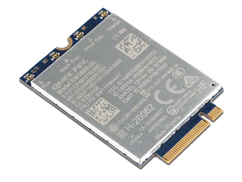 LENOVO ThinkPad Quectel EM160RGL 4G LTEA Cat 16 M2 WWAN Module for X1 Carbon Gen 12P16v Gen 2