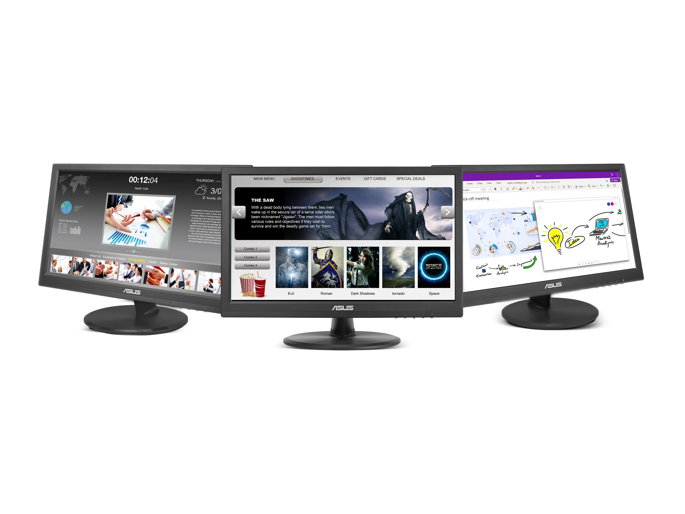 ASUS VT169HE Touch Monitor 39,62cm 15,6Zoll IPS WLED FHD 16:9 60Hz 220cd/m2 5ms D-Sub HDMI