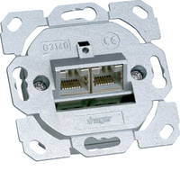 TEHA Datendose G3140 Cat.6A 2fach 8/8polig TEHA Datendose G3140 Cat.6A 2fach 8/8polig