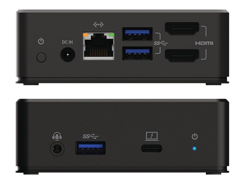 Belkin USBC Dockingstation fuer zwei Bildschirme, Schwarz, 8 in 1