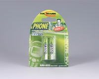 2 ANSMANN Akkus PHONE Mignon AA 1.300 mAh 2 ANSMANN Akkus PHONE Mignon AA 1.300 mAh