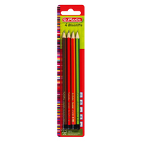 herlitz Scolair Bleistifte B, H, HB, 2B farbsortiert, 4 St. herlitz Scolair Bleistifte B, H, HB, 2B farbsortiert, 4 St.